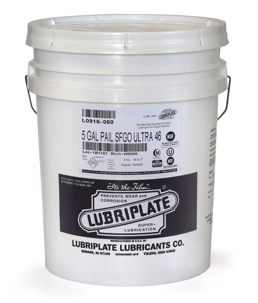 LUBRIPLATE SFGO Ultra 46 - Food Grade NSF H1, Halal, Kosher